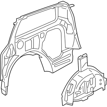 Honda 64300-SHJ-A61ZZ Panel, R. RR. Inside