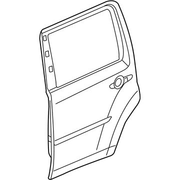 Honda 67651-SZA-305ZZ Skin Set, L. RR. Door