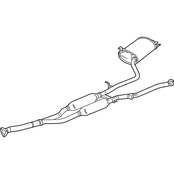 Honda 18307-TP7-A02 Muffler, Passenger Side Exhuast