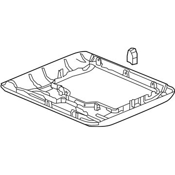 Honda 39520-TG7-A31ZA GARNISH ASSY., RR. ENTERTAINMENT SYSTEM *YR507L* (SHADOW BEIGE)