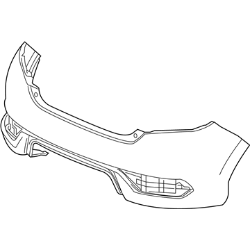 Honda 04715-TBG-A00ZZ Face, Rear Bumper