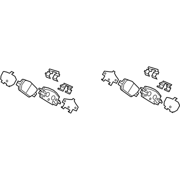 Honda 43022-TLA-A11 Pad Set, Rear