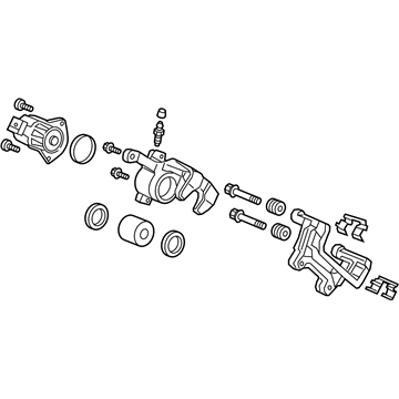 Honda 43018-TLA-A01 Caliper Sub-Assembly, Right Rear