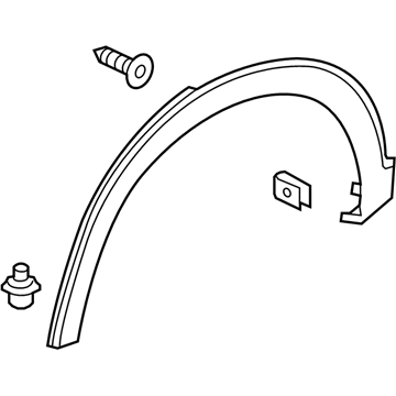 Honda 74450-T7W-A11 PROTECTOR, L. RR. WHEEL ARCH