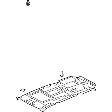 Honda 83200-S9V-A51ZC Lining Assy., Roof *YR204L* (Sunroof) (LIGHT SADDLE)