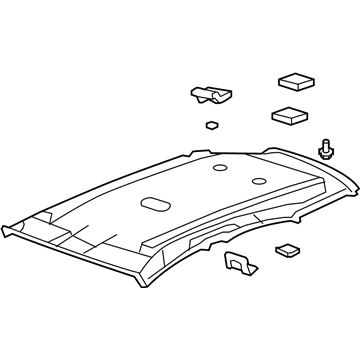 Honda 83200-SXS-A02ZA Lining Assy., Roof *NH302L* (PALE QUARTZ)