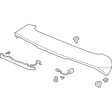 Honda 74900-TGS-A01ZF Dwg Garnish Assembly (White Diamond Pearl)