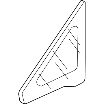 Honda 73331-SNA-A10 Glass, R. FR. Corner (Green)(Agc)