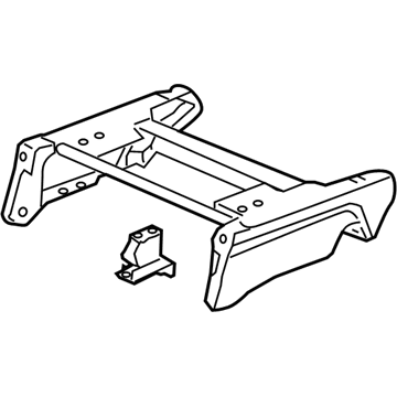 Honda 81275-S0X-A13ZB Riser Assy., R. FR. Seat *NH284L* (LIGHT QUARTZ GRAY)