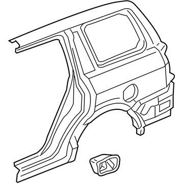 Honda 04646-S9V-A81ZZ Panel Set, L. RR. (Outer) (DOT)