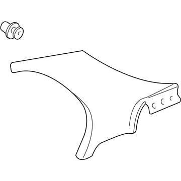 Honda 84180-S5A-013ZC Garnish Assy., L. RR. Pillar *YR239L* (KI IVORY)