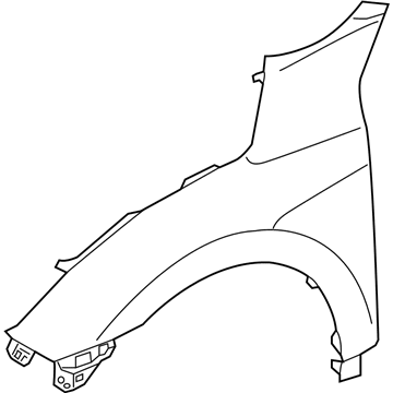 Honda 60211-TBA-A00ZZ Panel Right, Front Fender