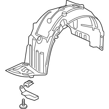 Honda 74151-TBA-A10 Fender Left, Front Inner