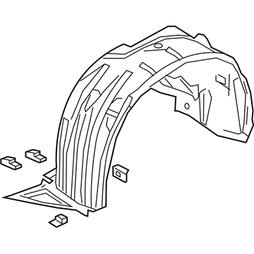 Honda 74151-THR-A01 Fender, Left Front (Inner)