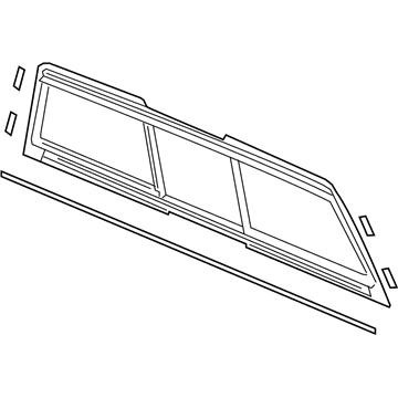 Honda 73251-T6Z-A12 Set, Glass Assy.