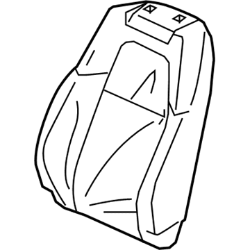 Rear Honda Genuine 82531-S9A-A11ZB Seat Cushion Trim Cover Left 