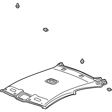 Honda 83200-SDN-A04ZB Lining Assy., Roof *YR239L* (KI IVORY)