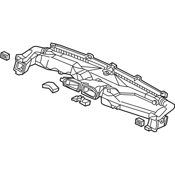 Honda 77400-S5A-A61 Duct Assy., Instrument