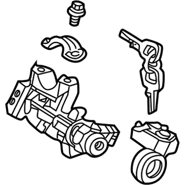 Honda 35100-S5P-A11NI Lock Assy., Steering