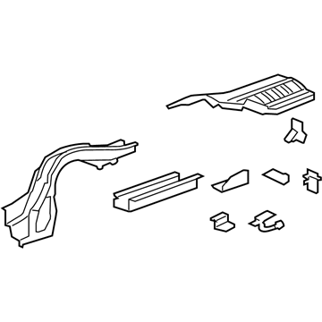 Honda 65660-TA0-A01ZZ Frame, L. RR.