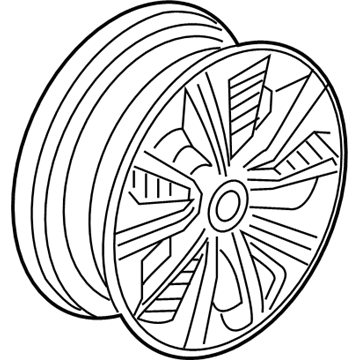 Honda 42700-TBA-AB3 DISK, ALUMINUM WHEEL (17X7J) (KOSEI)