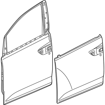 Honda 67050-TK8-A93ZZ Panel CMP L FR Door Dot