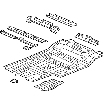 Honda 65200-SJC-A01ZZ Panel Sub, Floor