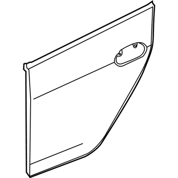 Honda 67651-TM8-305ZZ Skin Set, L. RR. Door