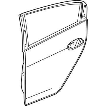 Honda 67510-TM8-A90ZZ Panel, R. RR. Door (DOT)