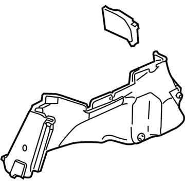 Honda 84651-SDA-A01ZA Garnish, L. Trunk Side *NH85L* (GRAY ELEVEN)