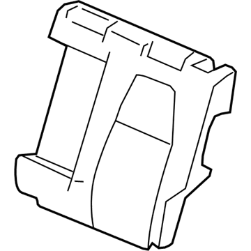 Honda 82527-TLA-A01 Pad, L. RR. Seat-Back