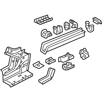 Honda 65610-S2A-A10ZZ Frame, R. RR.