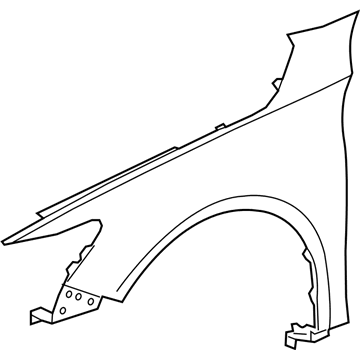 Honda 60260-TVA-A00ZZ Panel, Left Front Fender