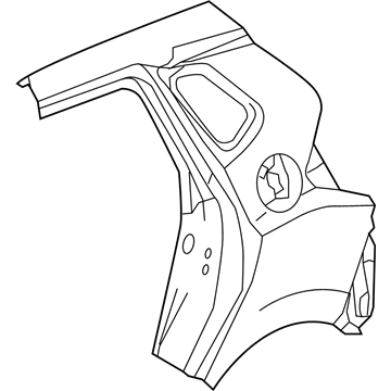 Honda 04646-T5R-X90ZZ Panel Set, L. RR. (Outer) (DOT)