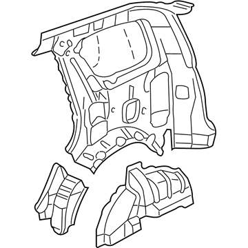 Honda 64300-SCA-E00ZZ Panel, R. RR. (Inner)