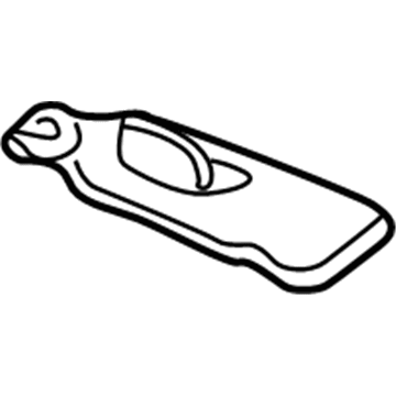 Honda 83230-S9A-A02ZA Sunvisor Assembly, Passenger Side (Light Seagull Gray) (Mirror)