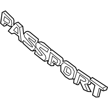 Honda Passport Emblem - 75722-TGS-A01