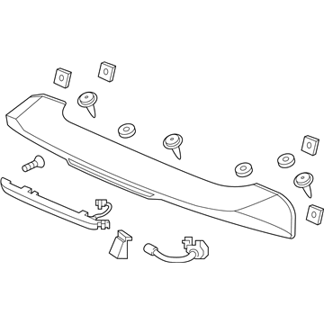 Honda 74900-TG7-A01 Garnish Assy., Tailgate Spoiler