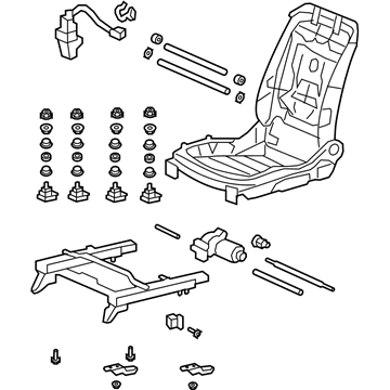 Honda 81126-TA0-A74 Frame, R. FR. Seat