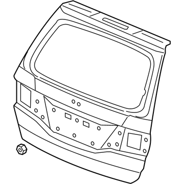 Honda 68100-SHJ-A70ZZ Tailgate (DOT)