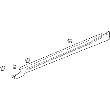 Honda 71800-TVA-A11ZE Garnish Assy., R. Side Sill *NH883P* (PLATINUM WHITE PEARL)