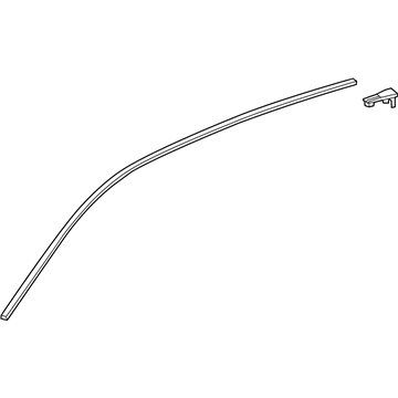 Honda 73163-T0A-003 Molding,L Drip Side