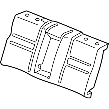 Honda 82127-SDA-A12 Pad & Frame, Rear Seat-Back (Tachi-S/Setex)