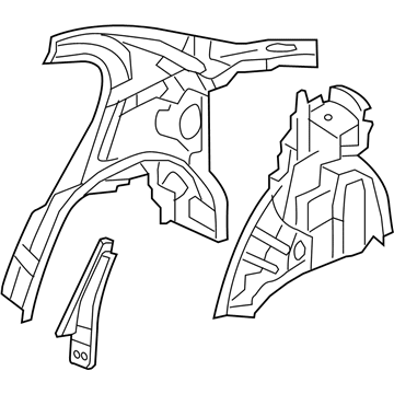 Honda 64700-SNF-305ZZ Panel Set, L. RR. Inside