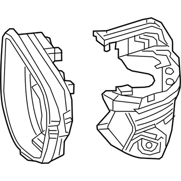 Honda 76205-TEM-M01 Housing Set, Passenger Side