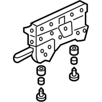 Honda 82621-SCV-A01 Foot, L. RR. Seat (Inner)