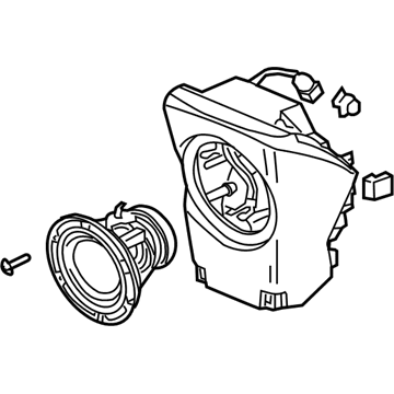 Honda 39120-SCV-A22 Box Assembly, Subwoofer (Alpine)