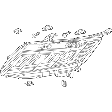 Honda 33150-THR-A21 Headlight Assembly, Driver Side