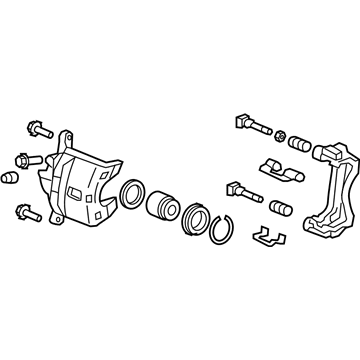 Honda 45018-T7W-A00 Front Caliper Sub-Assembly