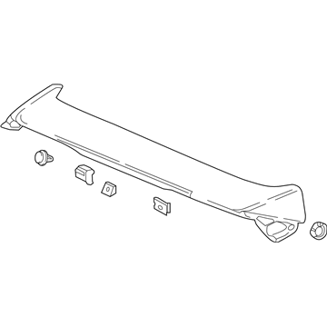 Honda 74950-THR-A12ZG Garnish Assy., Tailgate Spoiler *G537M* (FOREST MIST METALLIC)